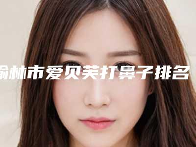 榆林市爱贝芙打鼻子排名前六位(榆林市爱贝芙打鼻子整形医院)