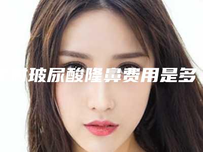 注射玻尿酸隆鼻费用是多少