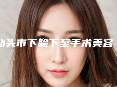 汕头市下睑下至手术美容价格表-均价下睑下至手术15684元