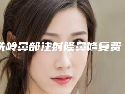 铁岭鼻部注射隆鼻修复费用一般需要多少