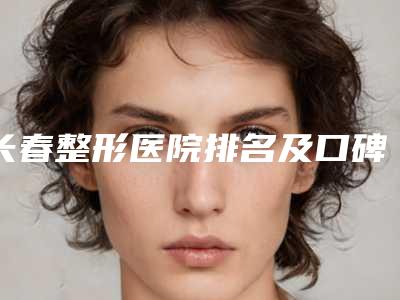 长春整形医院排名及口碑介绍(长春整形医院哪家好)