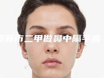 阜新市二甲做鼻中隔手术哪家医院好(阜新鸿霓医学美容公立私立实力相当)