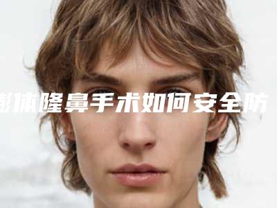 膨体隆鼻手术如何安全防止感染(膨体隆鼻感染了别慌,告诉你怎么处理!)